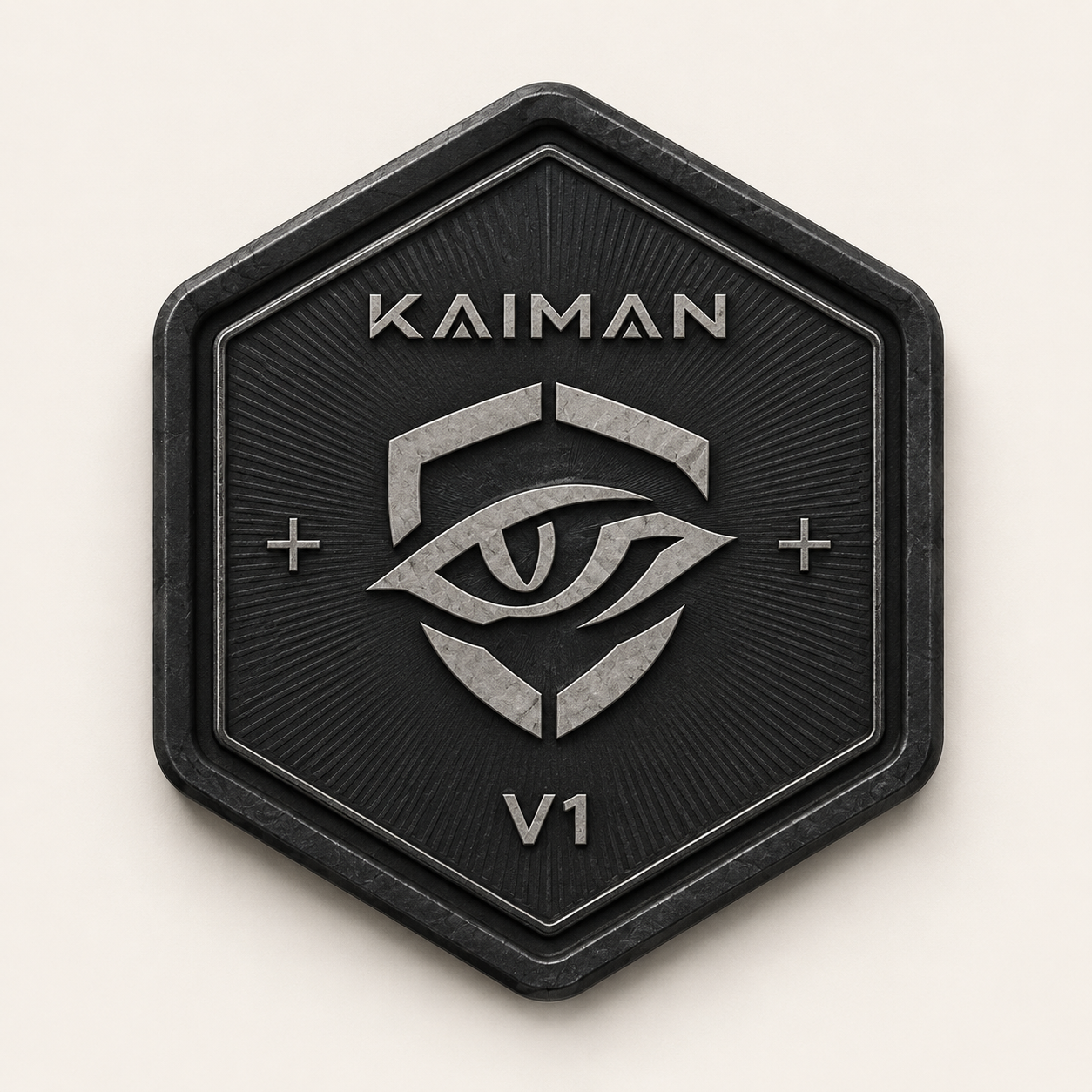 Kaiman 3D logo badge