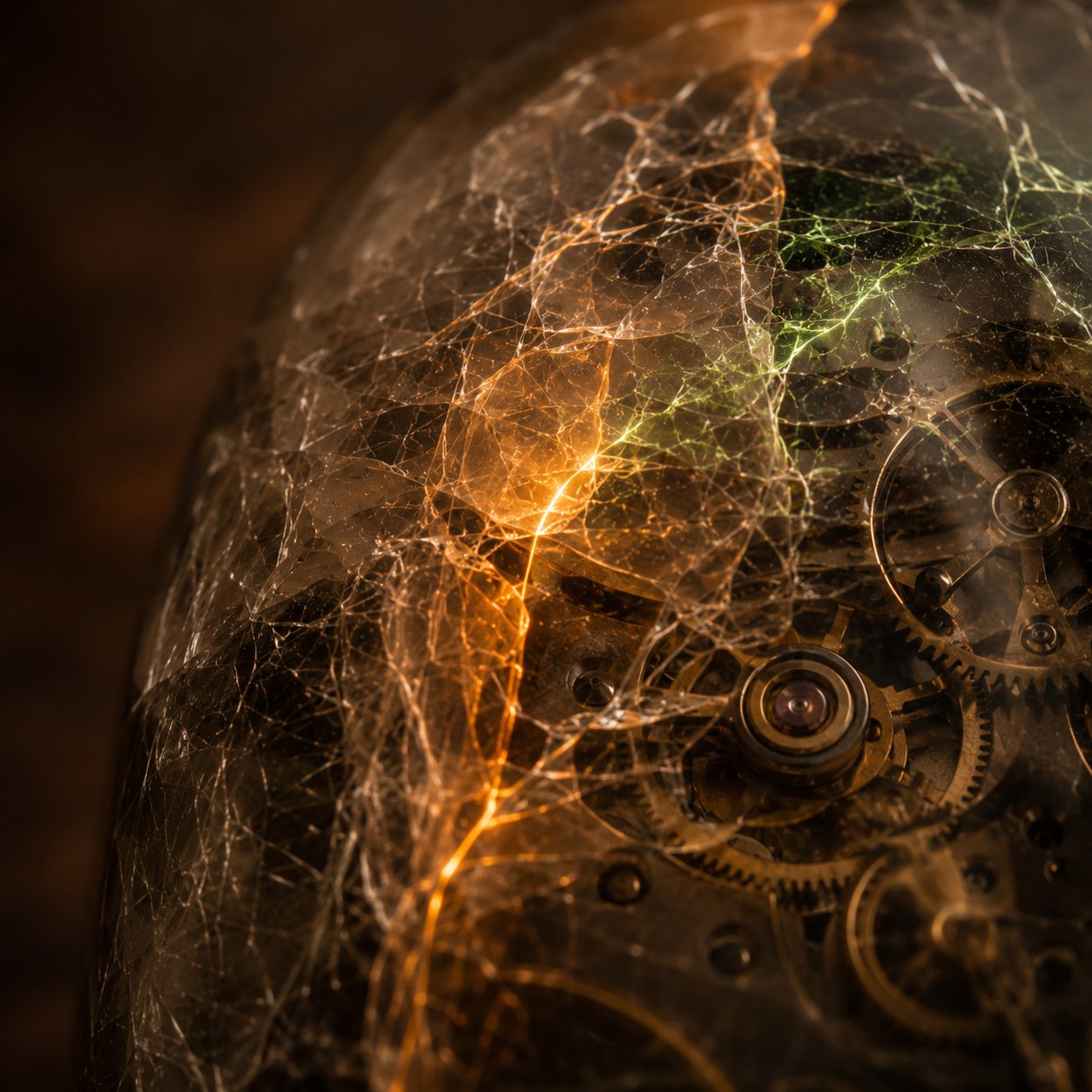 Internal glowing visual layer of a Cristallo prototype